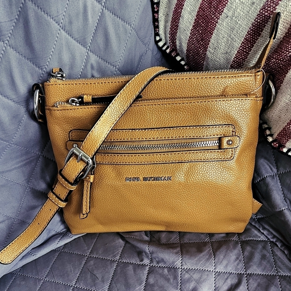 Dana Buchman Textured Bag with Silver Accents